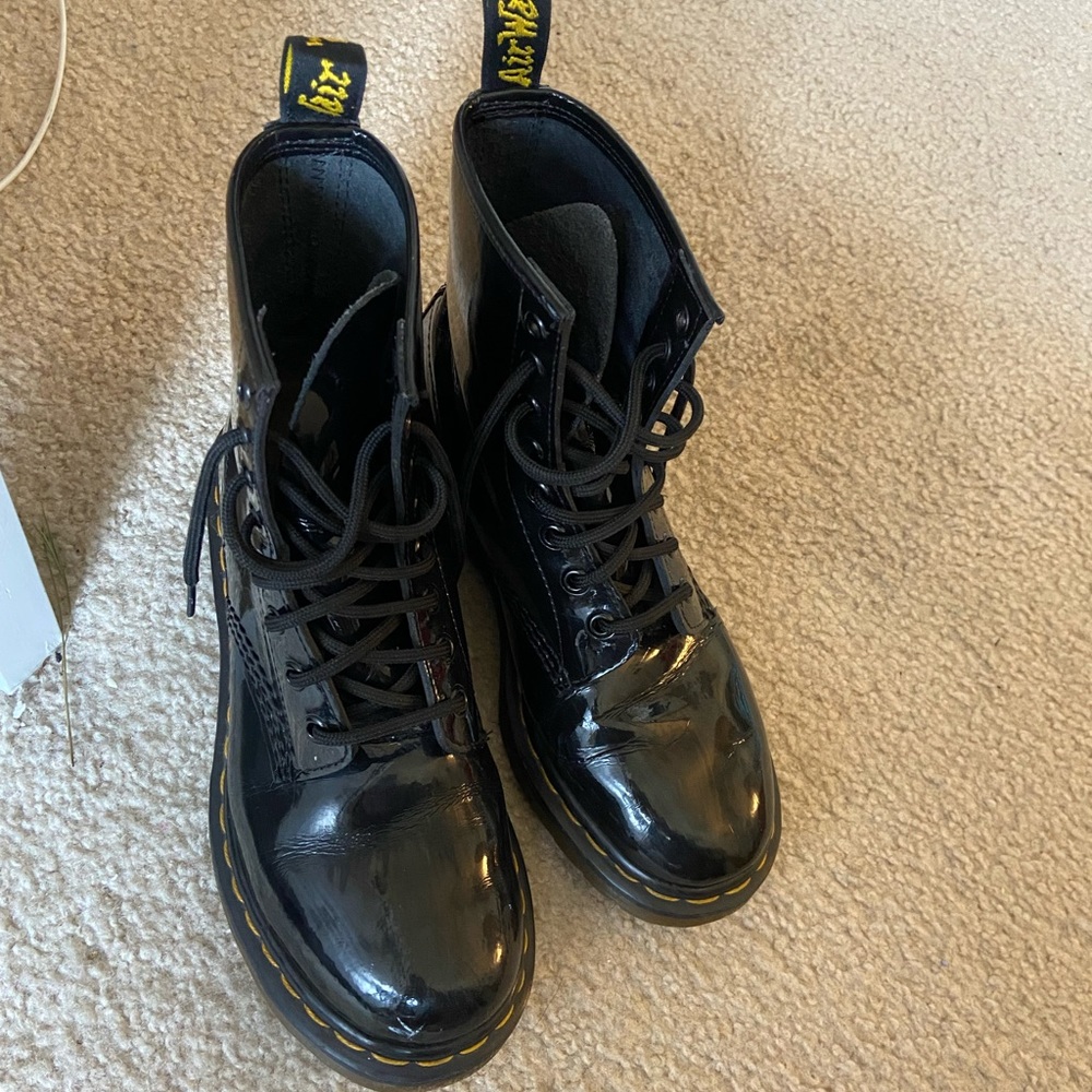 Dr. Martens women’s 1460 patent leather boots